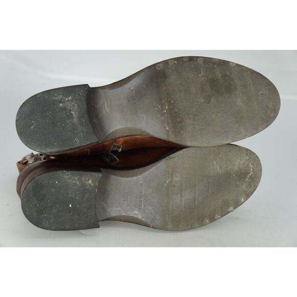 L’idea Ankle Boots By Lori Size 39.5 M Leather Studded with ziper Italy 8.5-9 US - Picture 8 of 9